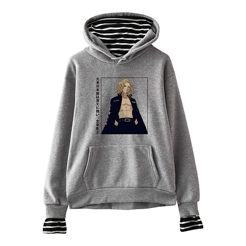 

Inspired by Tokyo Revengers Mikey Hoodie Anime Cartoon Anime Front Pocket Graphic Hoodie For Men's Women's Unisex Adults' Hot Stamping 100% Polyester Casual Daily