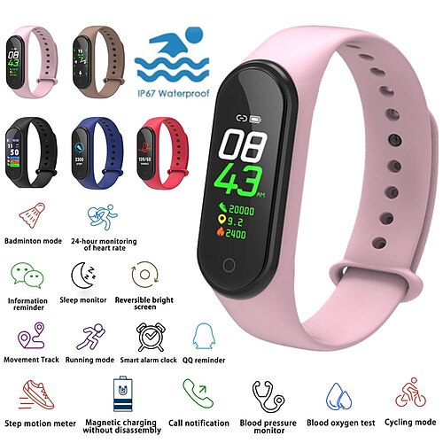

M4S Smart Watch 0.96 inch Smartwatch Fitness Running Watch Bluetooth Temperature Monitoring Pedometer Call Reminder Compatible with Android iOS Women Men Waterproof Long Standby Hands-Free Calls IP 67