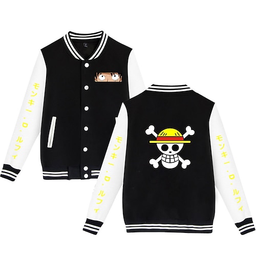

Inspired by One Piece Film: Red Monkey D. Luffy Outerwear Anime Printing Coat For Men's Women's Unisex Adults' Hot Stamping Polyster