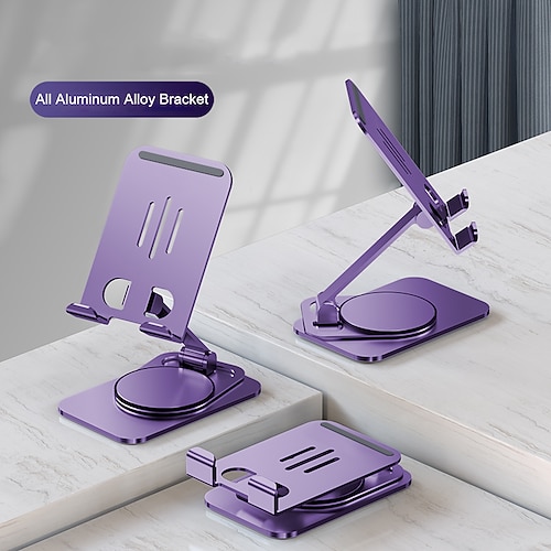 

Phone Stand Rotatable Portable Foldable Phone Holder for Desk Compatible with iPad Tablet All Mobile Phone Phone Accessory