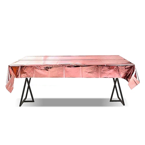 

Disposable Plastic Tablecloth Waterproof PE Table Covers for Indoor or Outdoor Events, Birthday Parties, Weddings 1Pcs
