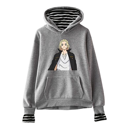 

Inspired by Tokyo Revengers Mikey Hoodie Anime Cartoon Anime Front Pocket Graphic Hoodie For Men's Women's Unisex Adults' Hot Stamping 100% Polyester Casual Daily