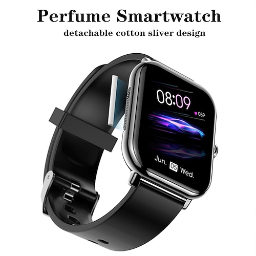 

P36 Smart Watch 1.69 inch Smartwatch Fitness Running Watch Bluetooth Pedometer Call Reminder Activity Tracker Compatible with Android iOS Men Women Waterproof Long Standby Message Reminder IP 67 38mm