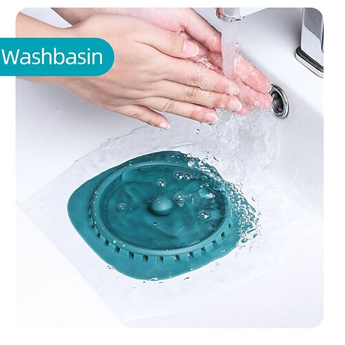 

Hair Filter Silicone Bathroom Sewer Anti-Hair Clogging Bathtub Toilet Floor Drain Cover Filter Anti-odor Hair Stoppers Tools