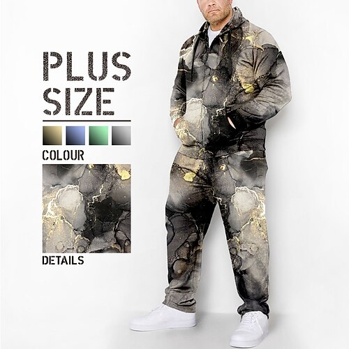 

Per uomo Plus Size Felpa con cappuccio Grande e alto Pop art Con cappuccio Manica lunga Primavera & Autunno Di tendenza Originale Informale Giornaliero Sport Top