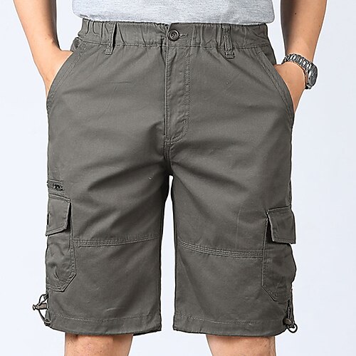 

Herre Cargoshorts Shorts Shorts til turbruk Posete 6 lommer عادي Komfort Knelengde utendørs Daglig Ferie 100 % bomull Gatemote Elegant og moderne Svart Militærgrønn