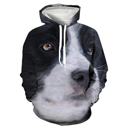 

Animal Dog Puppy Hoodie Anime Front Pocket Graphic Hoodie For Men's Women's Unisex Adults' 3D Print 100% Polyester