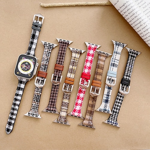 

1PC Smart Watch Band Compatible with Apple iWatch Series 8/7/6/5/4/3/2/1 / SE Sport Band for iWatch Smartwatch Strap Wristband Fabric Adjustable Classic Clasp Stainless Steel Buckle