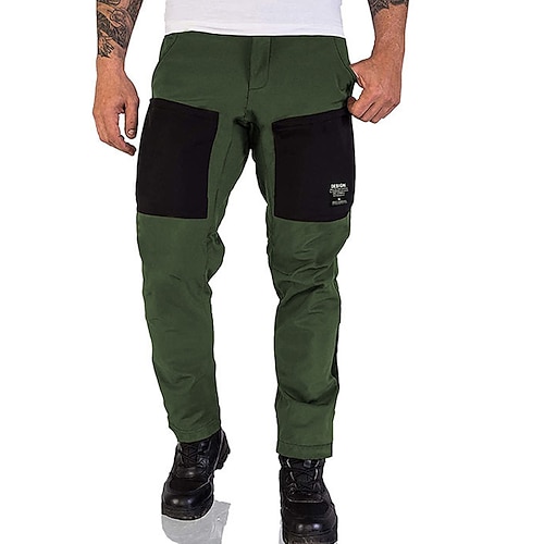 

Per uomo Pantaloni cargo Pantaloni Tasche Gamba dritta Color Block Comfort Lunghezza intera Esterno Informale Giornaliero Misto cotone Moda Classico Verde