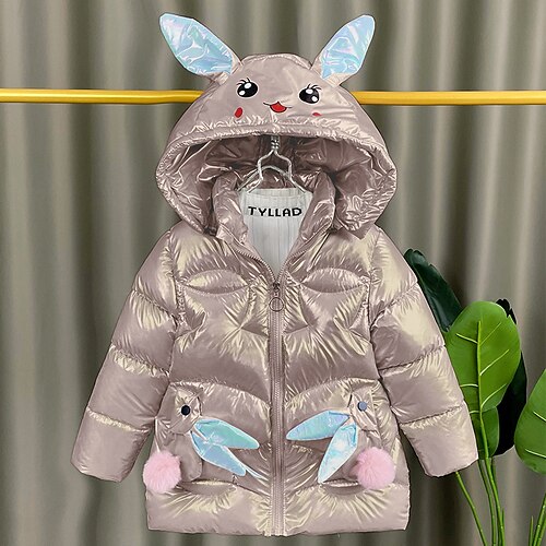 

Bambino (1-4 anni) Da ragazza Giacca con cappuccio Animali Attivo Scuola Cappotto Capispalla 3-7 anni Inverno Blu chiaro Rosa Giallo