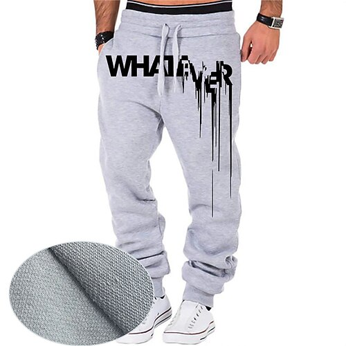 

Per uomo Pantaloni della tuta Pareggiatore Pantaloni A cordoncino Vita elastica Stampa Stampe astratte Comfort Sportivo Informale Giornaliero Misto cotone Spugna Streetwear Originale Nero Bianco