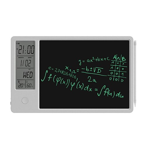 

Multifunction LCD Writing Tablet with Clock Calendar Electronic Calendar 10 Inch Writing Board Digital Graphic Drawing Board For Schools Offices