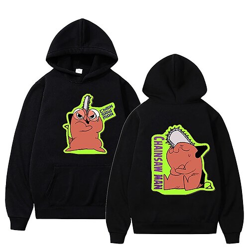 

Inspired by Chainsaw Man Pochita Hoodie Cartoon Manga Anime Front Pocket Graphic Hoodie For Men's Women's Unisex Adults' Hot Stamping 100% Polyester