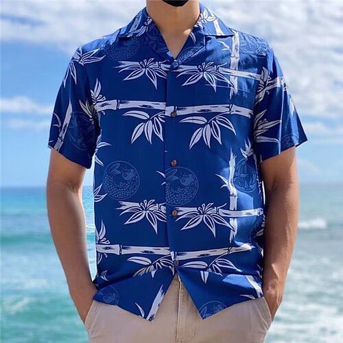 

Per uomo Camicia Camicia hawaiana Camicia con bottoni Camicia estiva Maglietta informale Bianco Giallo Blu Grigio Manica corta Albero di cocco Piante Stampe astratte Collo ripiegabile Strada Per