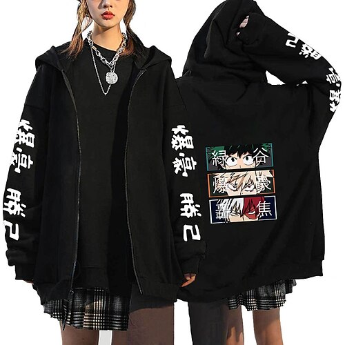 

Inspired by My Hero Academia / Boku No Hero Bakugou Katsuki Anime Cartoon Manga Anime Classic Street Style Outerwear For Men's Women's Unisex Adults' Hot Stamping 100% Polyester