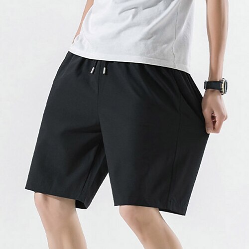 

Per uomo Pantaloncini sportivi Pantaloncini attivi Pantaloncini casual Tasche A cordoncino Vita elastica Liscio Comfort Traspirante Breve Giornaliero Per eventi Abbigliamento di strada Moda Classico