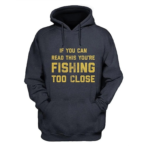 

Men's Pullover Hoodie Sweatshirt Black Hooded Letter Graphic Prints Print Daily Sports 3D Print Basic Streetwear Designer Spring Fall Clothing Apparel Hoodies Sweatshirts
