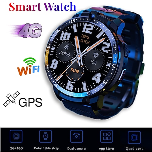 

696 Y2 Orologio intelligente 1.6 pollice Cellulare Smart Watch Bluetooth 4G Pedometro Monitoraggio frequenza cardiaca Allarme sveglia Compatibile con Android iOS Da uomo GPS Chiamate in vivavoce