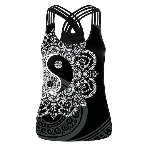 

punk gotico Calavera Chaleco T-Shirt Top tank Anime Clásico Estilo callejero Chalecos Para Mujer Adulto Impresión 3D 100% Poliéster