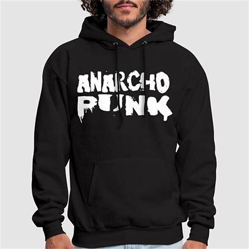 

Inspired by Punk Gothic Anarcho punk Hoodie Cartoon Manga Anime Front Pocket Graphic Hoodie For Men's Women's Unisex Adults' Hot Stamping 100% Polyester