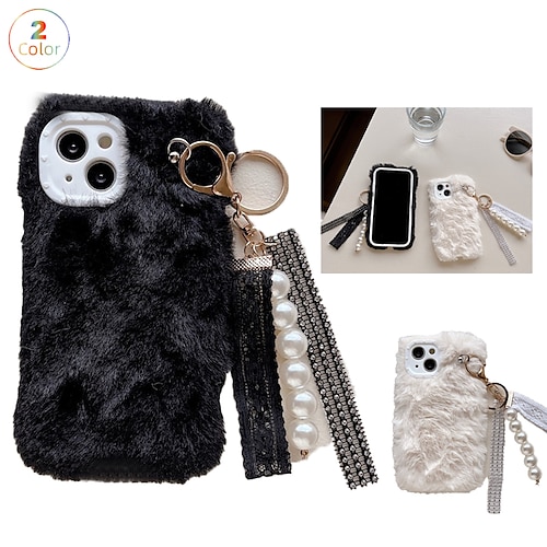 

Phone Case For Apple Back Cover iPhone 14 13 12 11 Plus Pro Max With Keychain Full Body Protective Fidget Toys Plush Plush PC