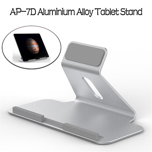 

AP-7D Aluminium Alloy Tablet Stand For ipad Air Mini 1/2/3/4 60 Degree Angle Table Holder Bracket For 7.9-12.4inch Tablet UM