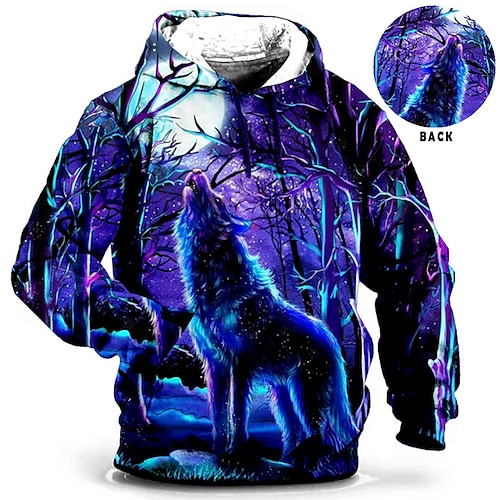 

Per uomo Plus Size Felpa con cappuccio pullover Grande e alto Animali Con cappuccio Manica lunga Primavera & Autunno Essenziale Di tendenza Streetwear Comodo Ufficio Da tutti i giorni Top