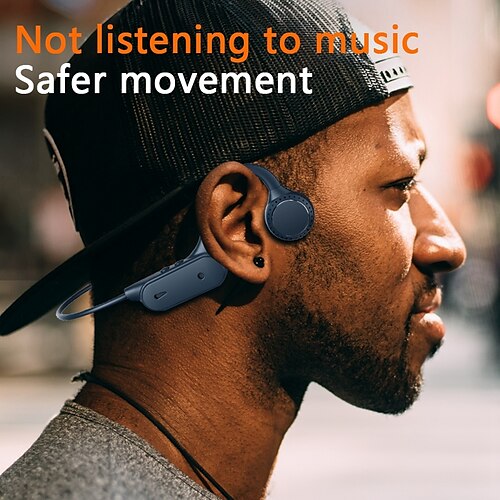 

K10 Bone Conduction hodetelefon På øret Bluetooth5.0 Vanntett Sport Stereo til Apple Samsung Huawei Xiaomi MI Yoga & Danse Sko Trening Treningsøkt Mobiltelefon