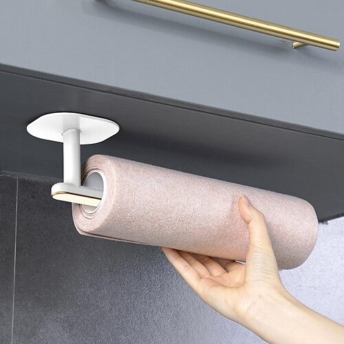 

Self-Adhesive Toilet Paper Holder Strong Viscose Hanger Wall Hanging Wall Kitchen Bedroom Door Behind Clothes No Trace Sticky Hook