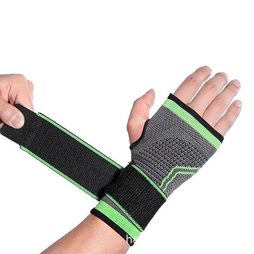 

1 pc sport bandage bandage enroulement pression poignet protecteur poignet protecteur paume protecteur fixe pression réglable gants pour hommes et femmes