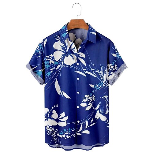 

camisa masculinaverãohavaianacamisafloralgráficaimpressãoturndownao ar livrestreetmangas curtasbotão para baixoimpressãoroupasvestuáriotropicaldesigner de modahavaiano