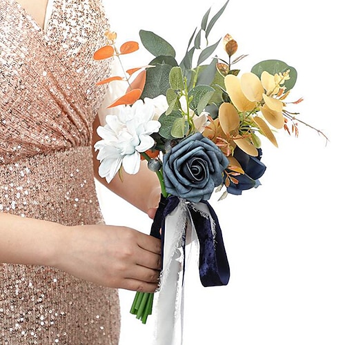 

Fiori da polso da sposa Bouquet Matrimonio / Ricevimento di matrimonio Fiori artificiali Contemporaneo moderno