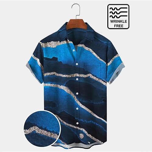 

Men'sShirtSummerHawaiianShirt Animal Shark Color Block Shark MarbleGraphicPrintsTurndownOutdoorStreetShortSleevesButton-DownPrintClothingApparelTropicalFashionDesignerHawaiian