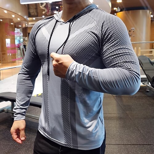 

Per uomo Camicia da allenamento T-shirt da corsa Manica lunga Superiore Sportivo Athleisure Inverno Traspirante Morbido Asciugatura rapida Corsa Jogging Addestramento abbigliamento sportivo