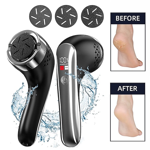 

Electric Callus Remover For Feet Rechargeable Foot Sandpaper Electric Pedicure Vacuum Foot File Foot Hard Dead Skin Remover