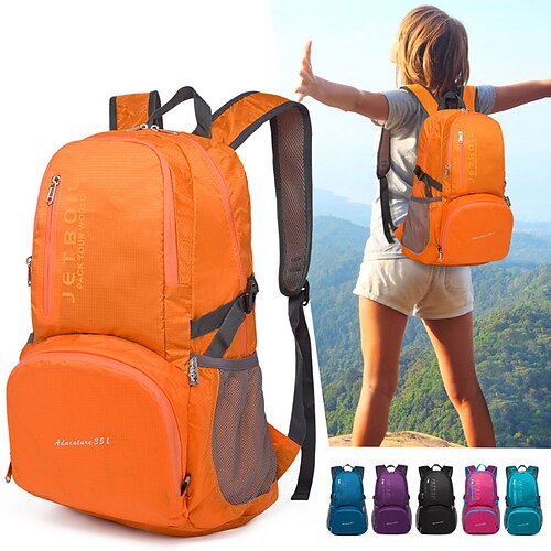 

20-30 L Lightweight Packable Backpack Windproof Rain Waterproof Breathable Quick Dry Lightweight Outdoor Hunting Fishing Hiking Climbing Nylon Black Navy Blue Purple