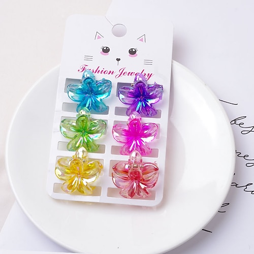 

Accessoires Cheveux Bébé Fille 6 Pièces Actif Doux Floral Style floral Coloré