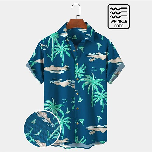 

Men'sShirtSummerHawaiianShirt Animal Shark Coconut TreeGraphicPrintsTurndownOutdoorStreetShortSleevesButton-DownPrintClothingApparelTropicalFashionDesignerHawaiian