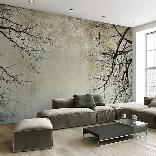 

Chinese Style Retro Style Decorative Mural Ink TV Background Wallpaper Living Room Study Tea Room Wall Cloth