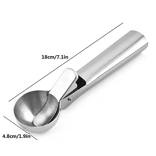 Ice Cream Scoops Stainless Steel Digger Non-Stick Fruit Ice Ball