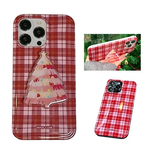 

Phone Case For Apple Classic Series iPhone 14 13 12 11 Plus Pro Max with Stand Full Body Protective Dustproof Tile Christmas TPU Christmas Gifts