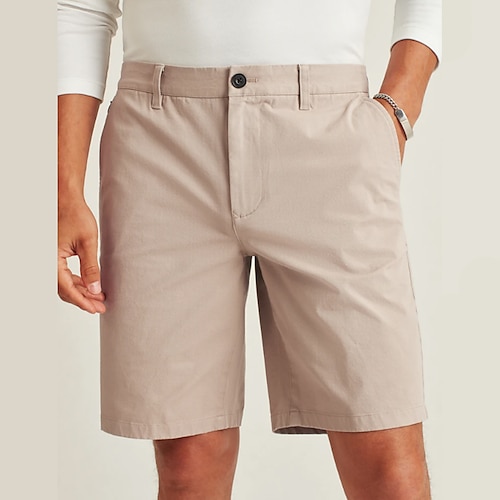 

Herre Chino shorts Bermuda shorts Arbejdsshorts Lomme Lige ben Ensfarvet Komfort Åndbart udendørs Afslappet Daglig Binding Mode Gade Gul Lyserød