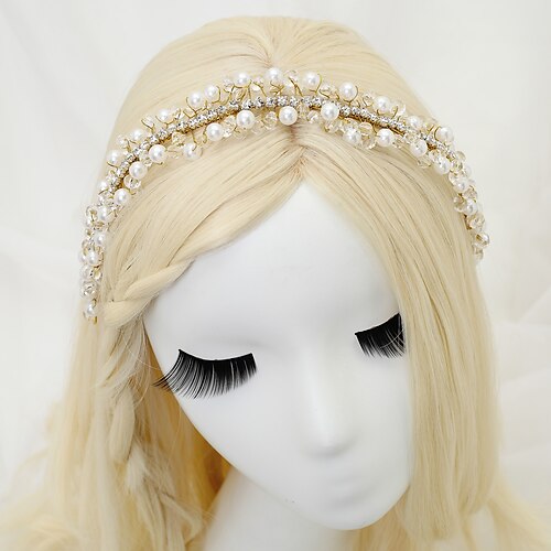 

Copricapo Accessori per capelli Accessorio per capelli Perle finte Strass Matrimonio Occasioni speciali Di tendenza Con Con diamantini Cristalli Copricapo Copricapo