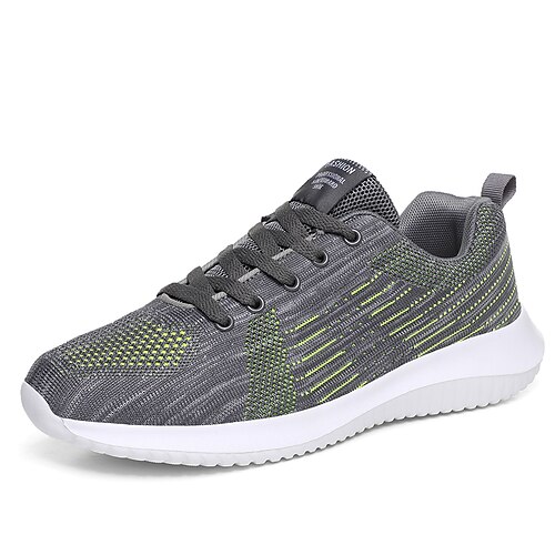 

Homme Basket Look Sportif Grandes Tailles Chaussures Flyknit Sportif du quotidien Tissage Volant Bleu roi Bleu de minuit Gris Printemps Eté