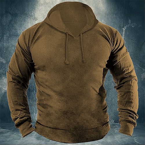 

Hombre Sudadera Negro Azul Marino Morado Marrón Verde Trébol Con Capucha Plano Deporte Deportes Ropa de calle Básico Ropa de calle Design Invierno Otoño Ropa Sudaderas con capucha Sudaderas