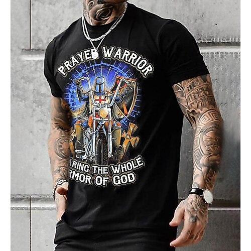 

Inspired by The Last Templar Knights Templar Crusader T-shirt Anime Anime Classic Street Style T-shirt For Men's Women's Unisex Adults' Hot Stamping 100% Polyester