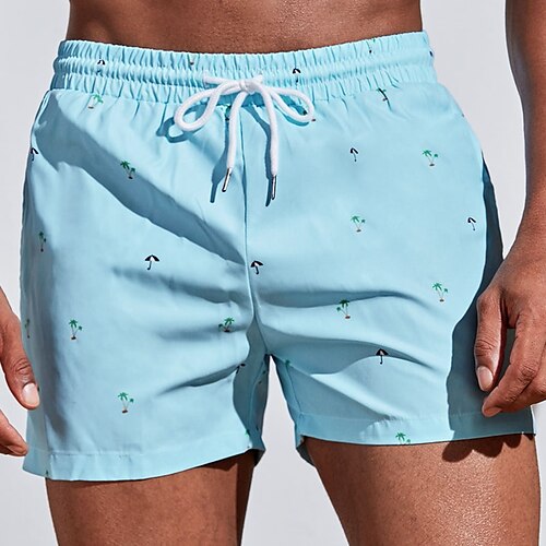 

Herre Surf shorts Badeshorts Sommer shorts Strandshorts Snørelukning Elastisk Talje 3D-udskrivning Grafisk Planter Åndbart Blød Korte Afslappet Daglig Ferie Boheme Gade Lyserød Blå Mikroelastisk