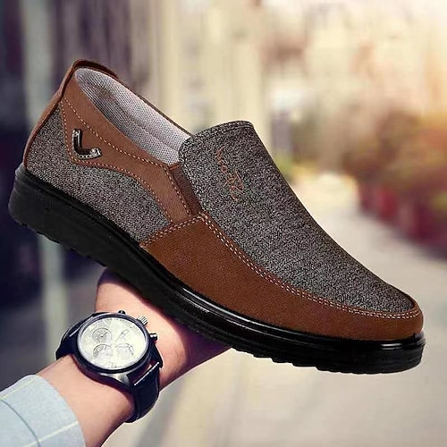 

new style men's casual middle-aged and elderly dad's old beijing cloth shoes non-slip wear-resistant soft bottom soft surface large size daily men's shoes