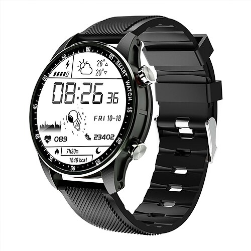 

MV68 Smart Watch 1.3 inch Smartwatch Fitness Running Watch Bluetooth ECGPPG Sedentary Reminder Blood Oxygen Compatible with Android iOS Women Men Hands-Free Calls Step Tracker Custom Watch Face IP68