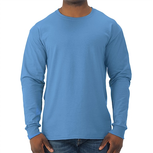 

Men's Neon Shirt Plain Crewneck Outdoor Daily Wear Long Sleeve Clothing Apparel Streetwear Comfort